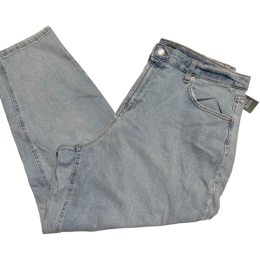 Wild Fable Women's Light Blue Distressed Mom Taper Jeans - Size 17 - NWT